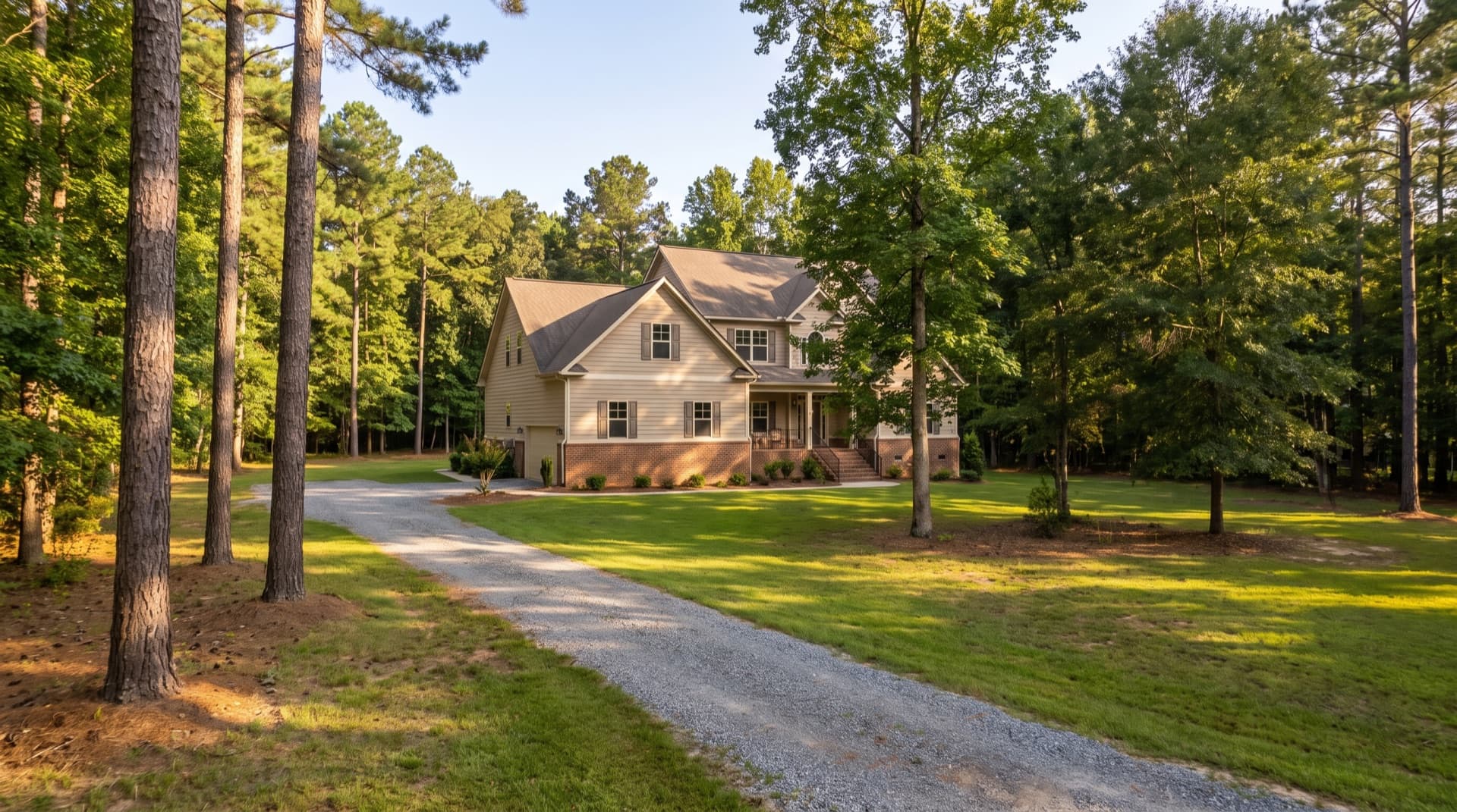 Two-story home on a large wooded lot in Dacula, Georgia