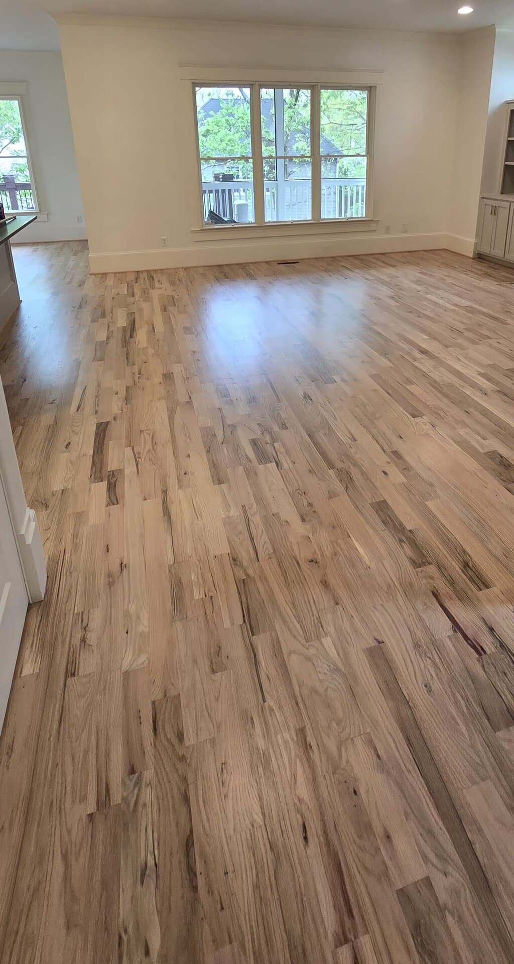 Flawlessly sanded bare wood surface, the kind of prep that makes a finish last